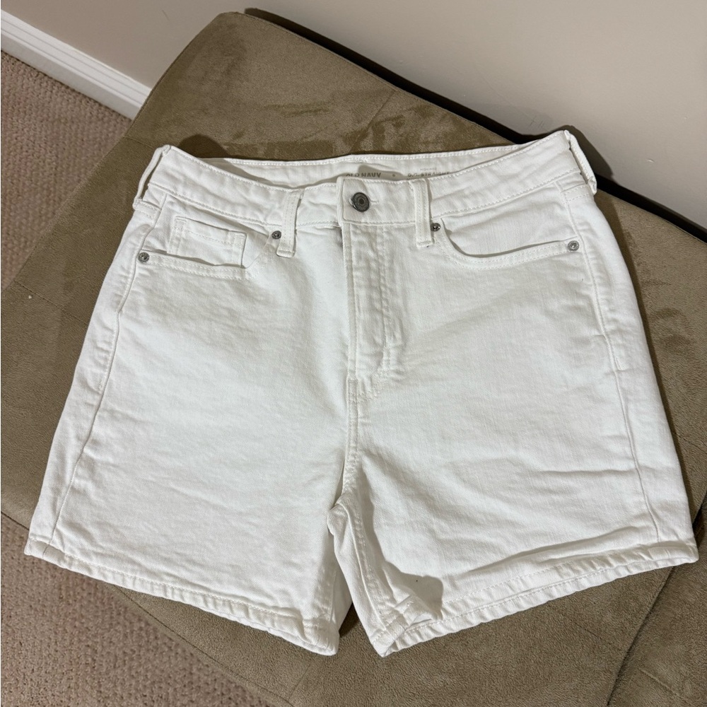 Old Navy High Waist White Shorts